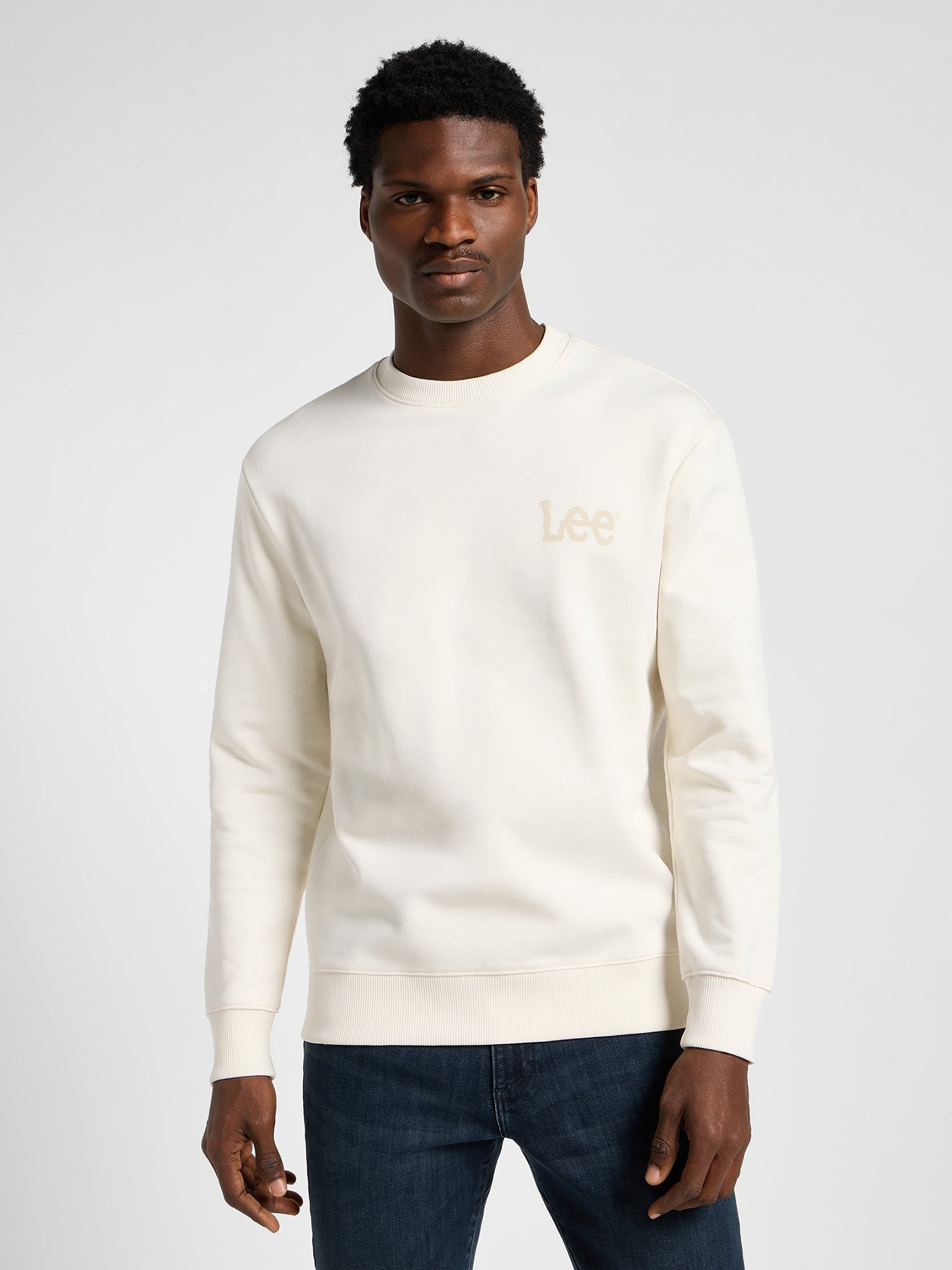 Lee Camisola Sweat E Wobbly Ecru Ecru_shot1