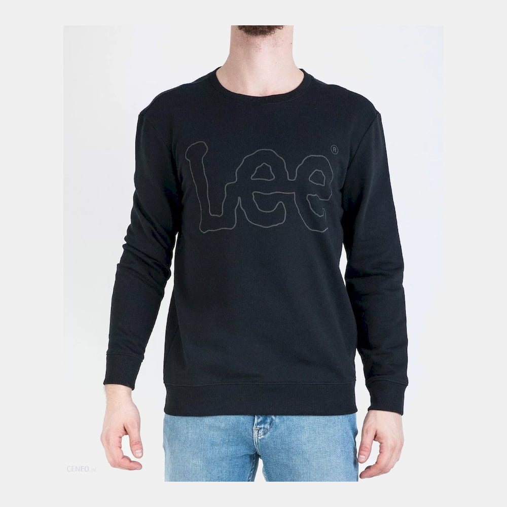 Lee Camisola Sweat El80fqv Black Preto Shot5