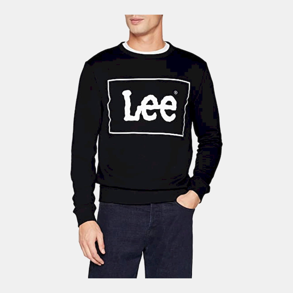 Lee Camisola Sweat El80qfb01 Black Preto Shot4