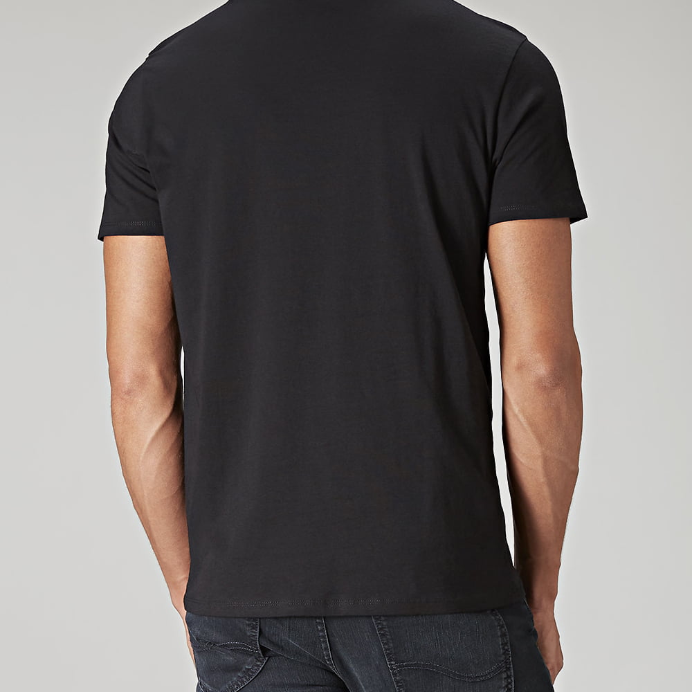 Lee T Shirt El62aa Black Preto Shot3