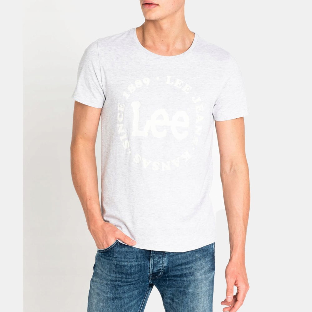 Lee T Shirt El65gbc Grey Cinza Shot1