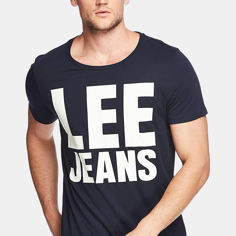 Lee T Shirt El65rbc Navy Navy Shot3