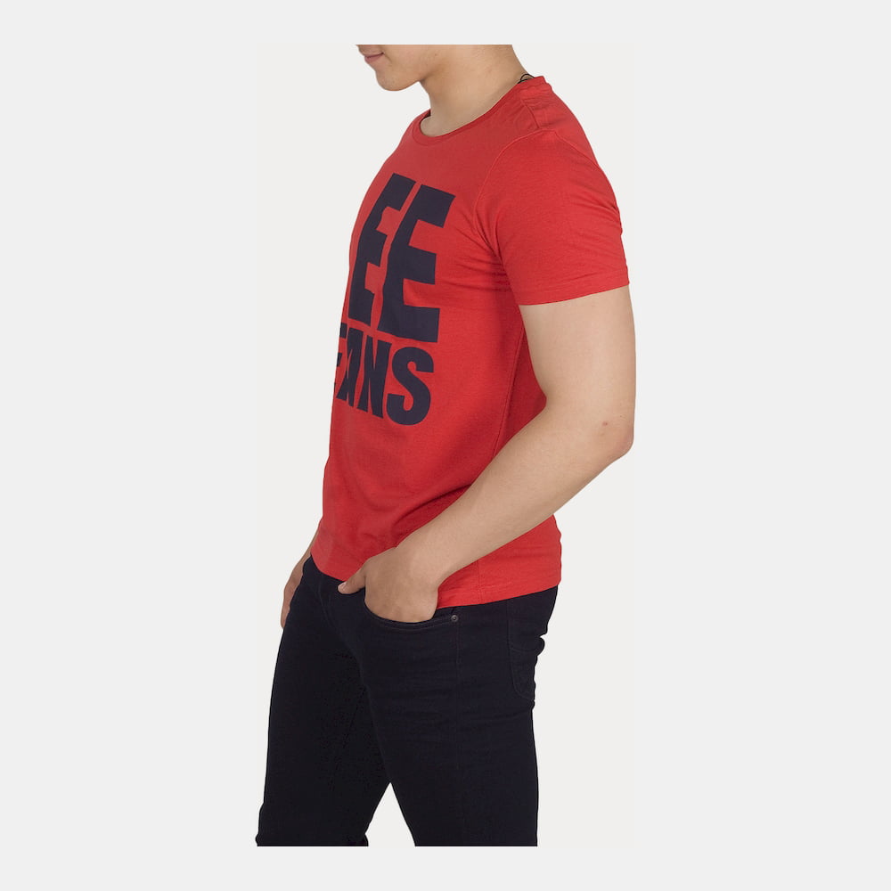 Lee T Shirt El65rbc Red Vermelho Shot2
