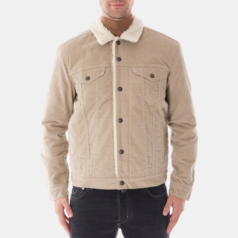 Levis sherpa jacket beige best sale