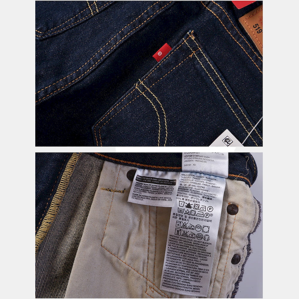 Levis Calças Trousers 24875 0001 Unica única Shot6