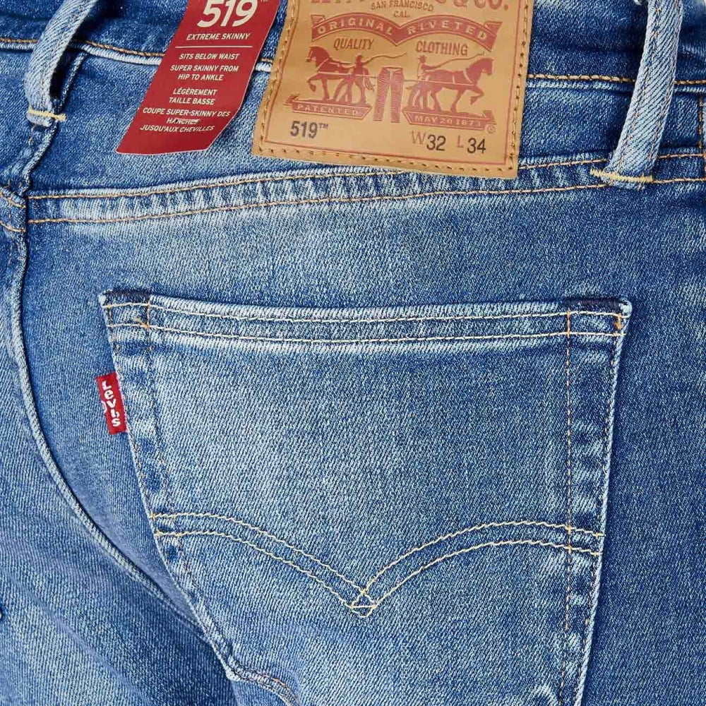 Levis Calças Trousers 24875 0019 Denim Denim Shot5