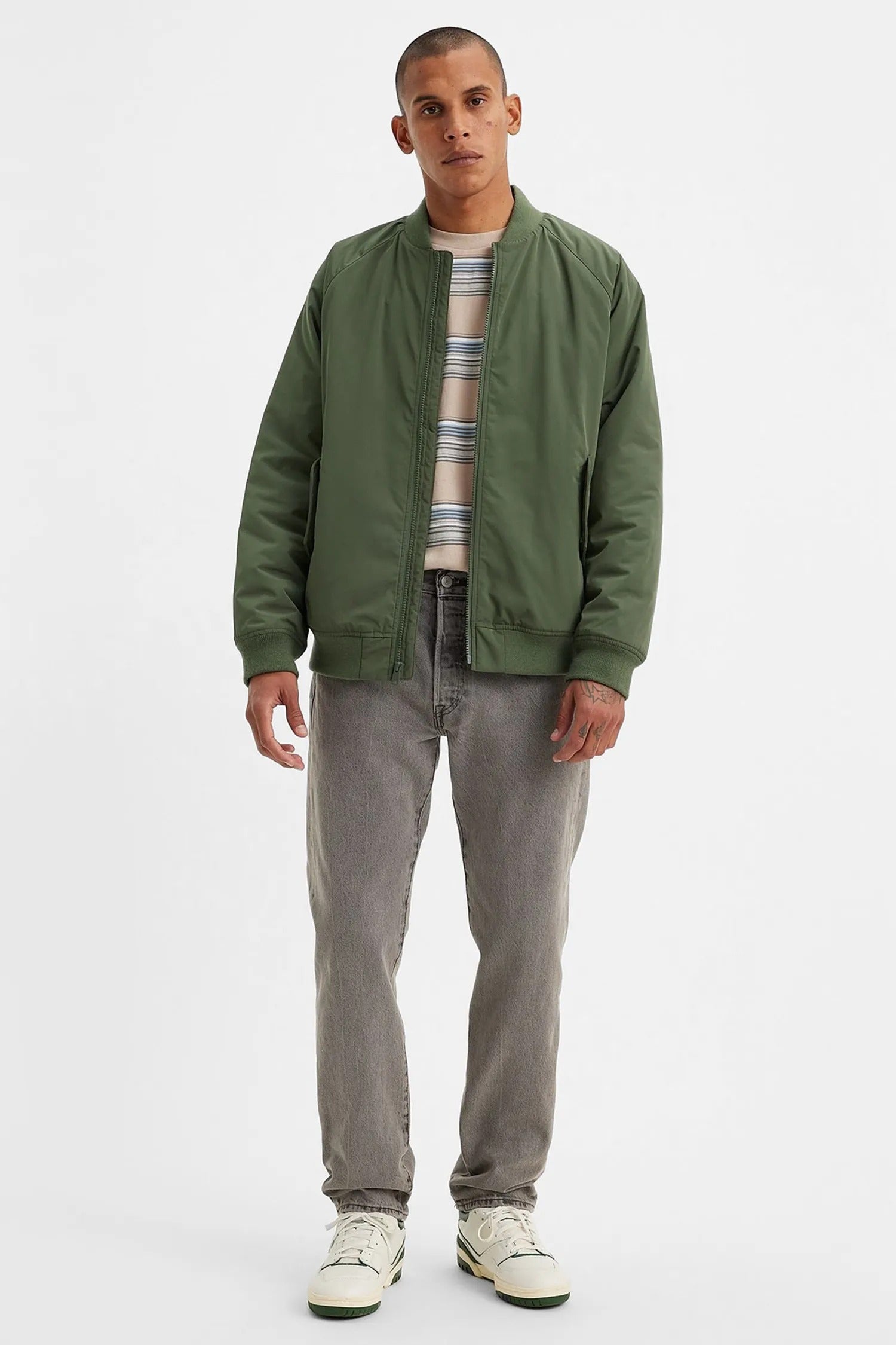 Levis Calcas Trousers 00501 3496 Denim Grey Denim Cinza_shot6