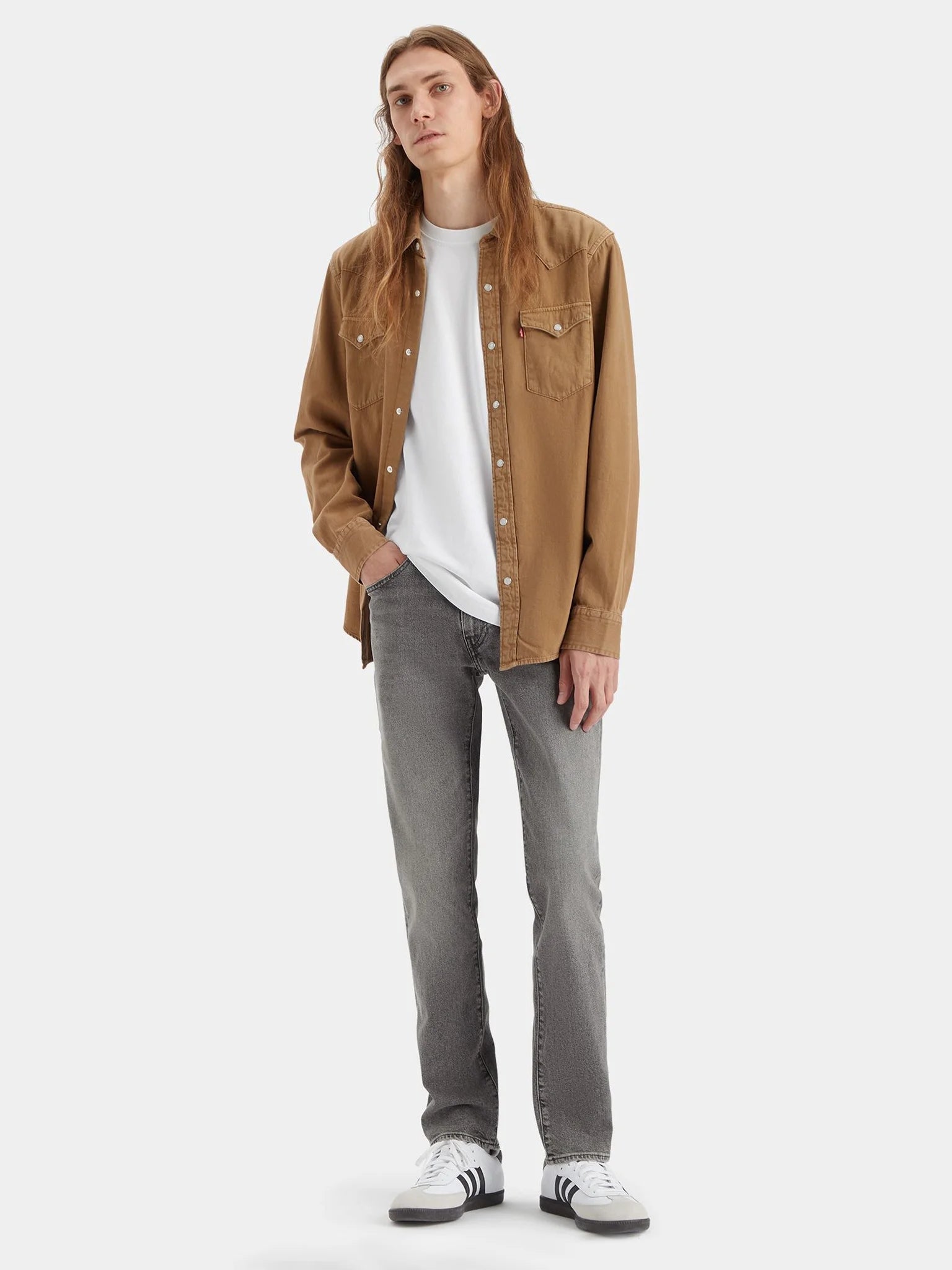 Levis Calcas Trousers 04511 5825 Denim Grey Denim Cinza_shot2