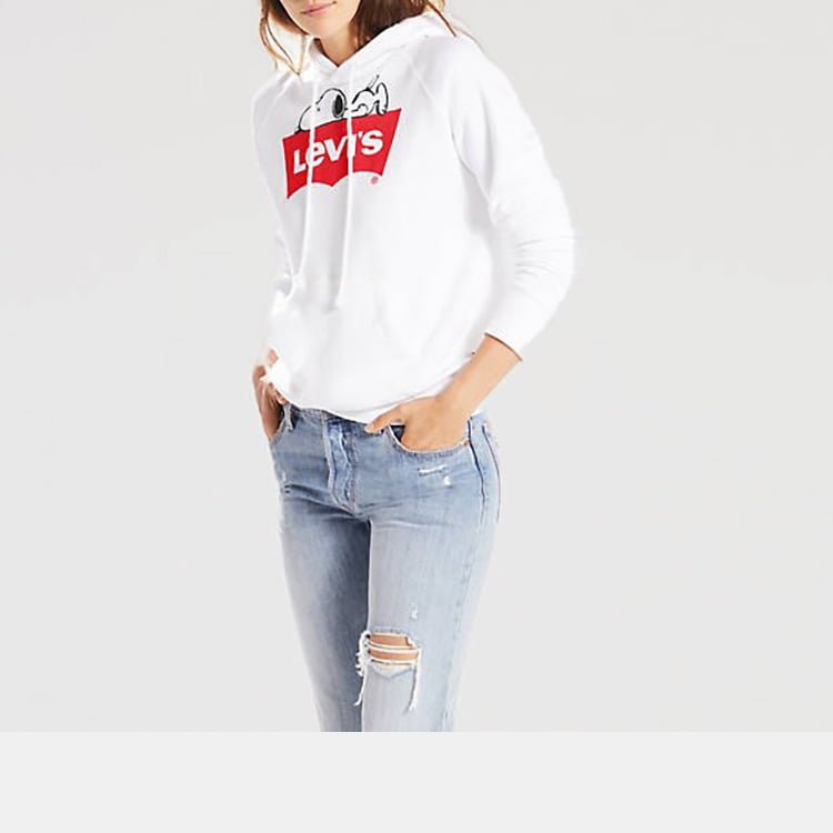 Levis Camisola Sweat 35946 0030 White Red Branco Vermelho Shot2
