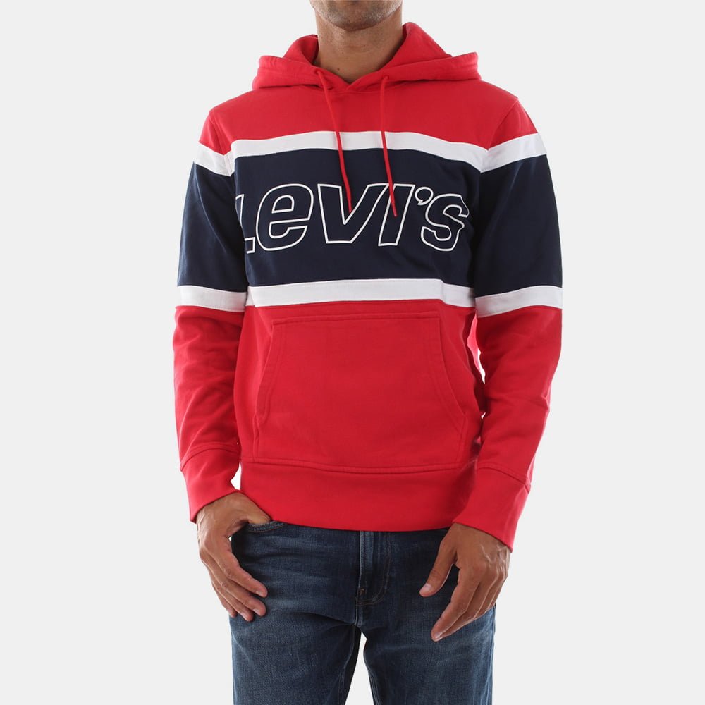 Levis Camisola Sweat 81954 000x Red Navy Vermelho Navy Shot1