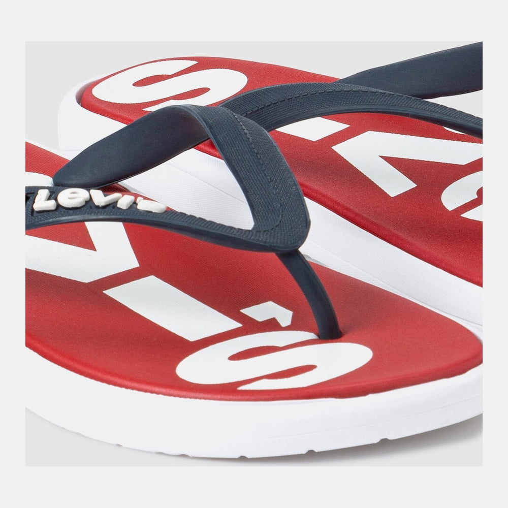 Levis Chinelos Slippers 37544 0019 20 Red White Vermelho Branco Shot10