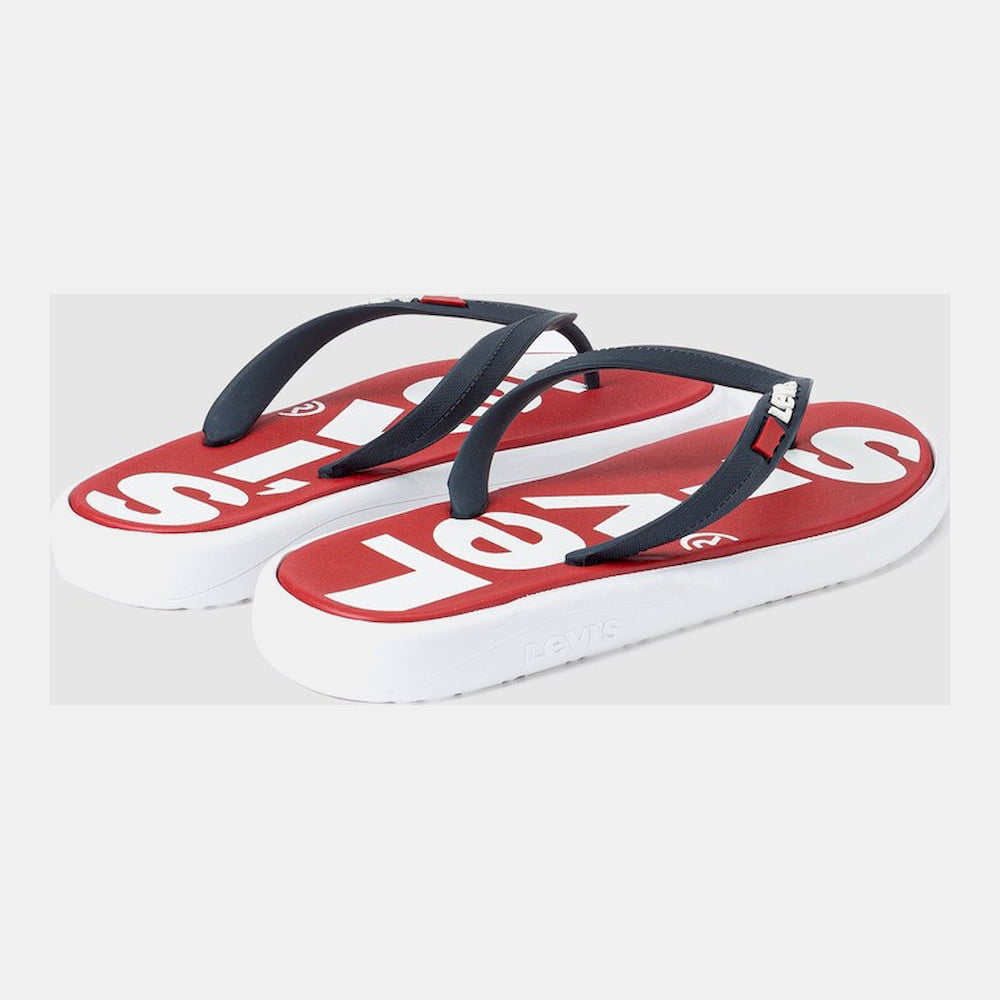 Levis Chinelos Slippers 37544 0019 20 Red White Vermelho Branco Shot6