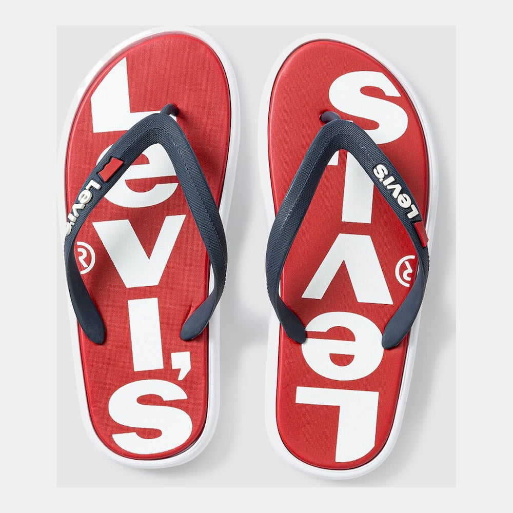 Levis Chinelos Slippers 37544 0019 20 Red White Vermelho Branco Shot8
