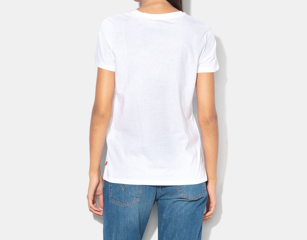 Levis T Shirt 17369 0346 White Blue Branco Azul Shot2