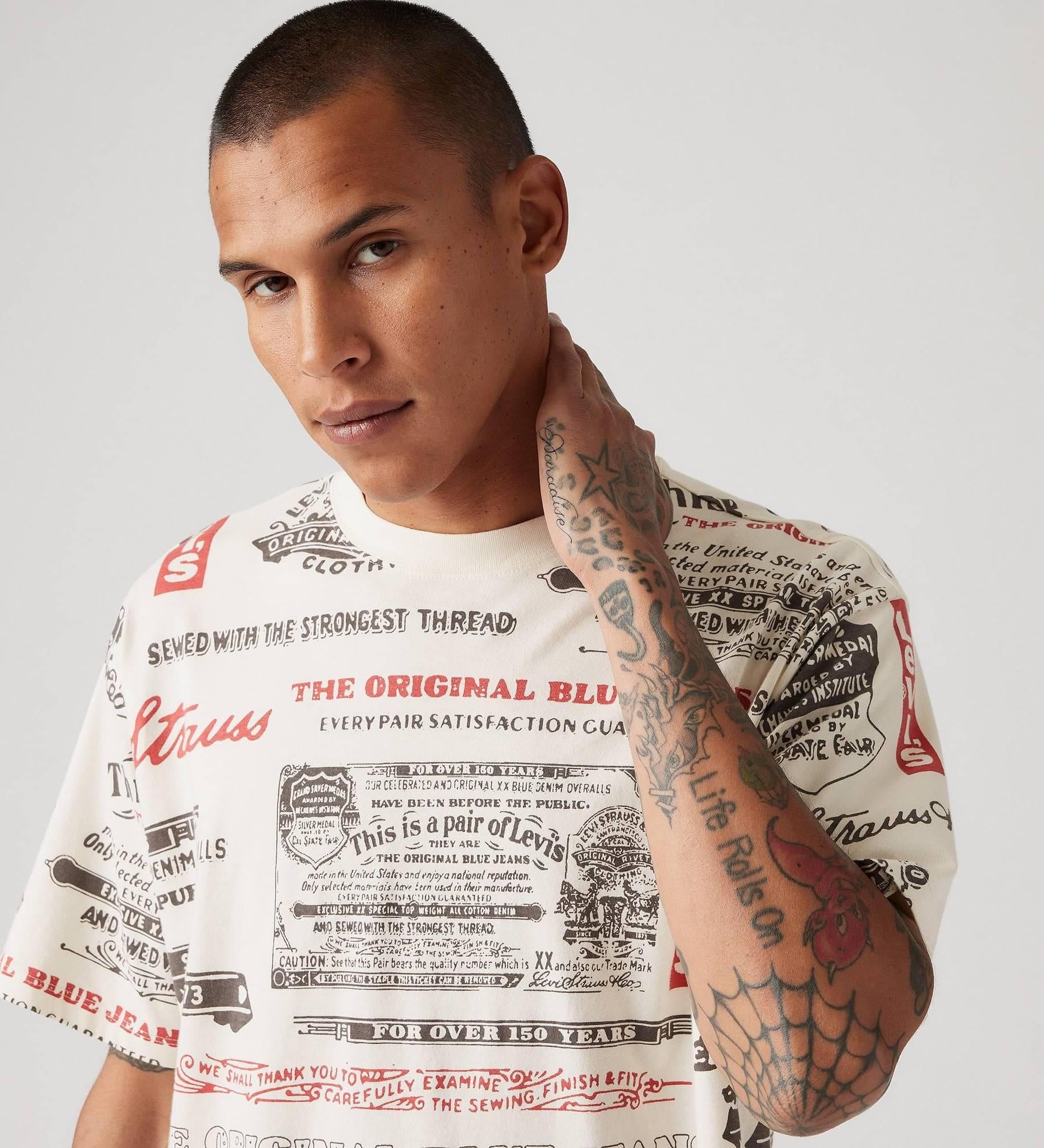 Levis T Shirt 87373 0349 White Mult Branco Multi_shot2