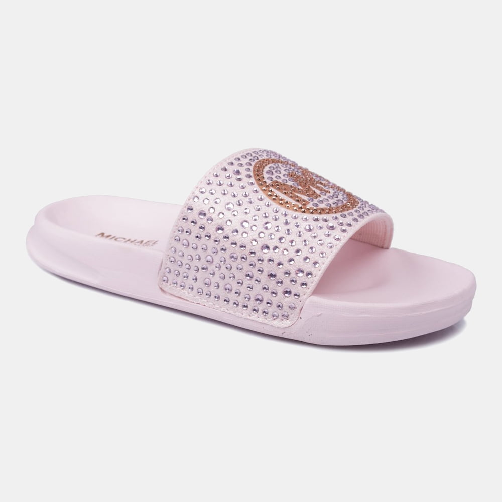 Michael kors pink online slippers