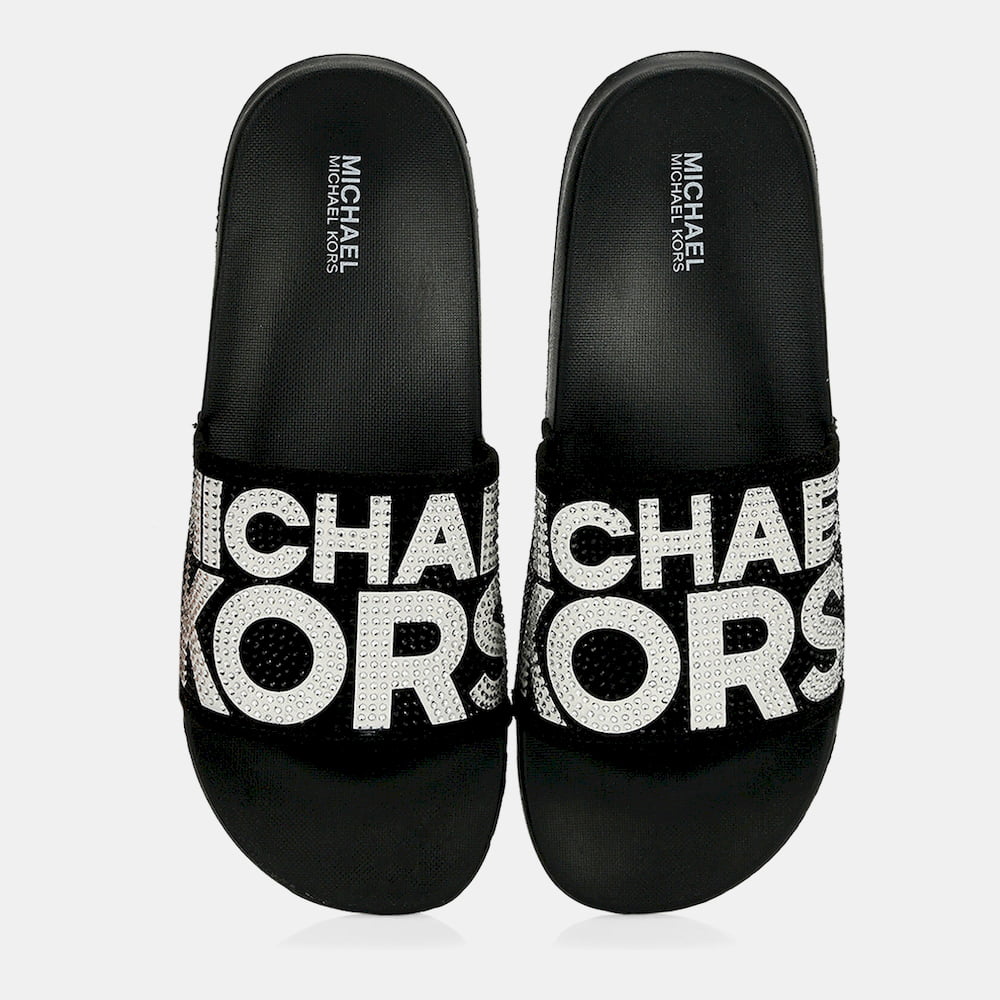 Michael Kors Chinelos Slippers Jett Jae Black Preto Shot8