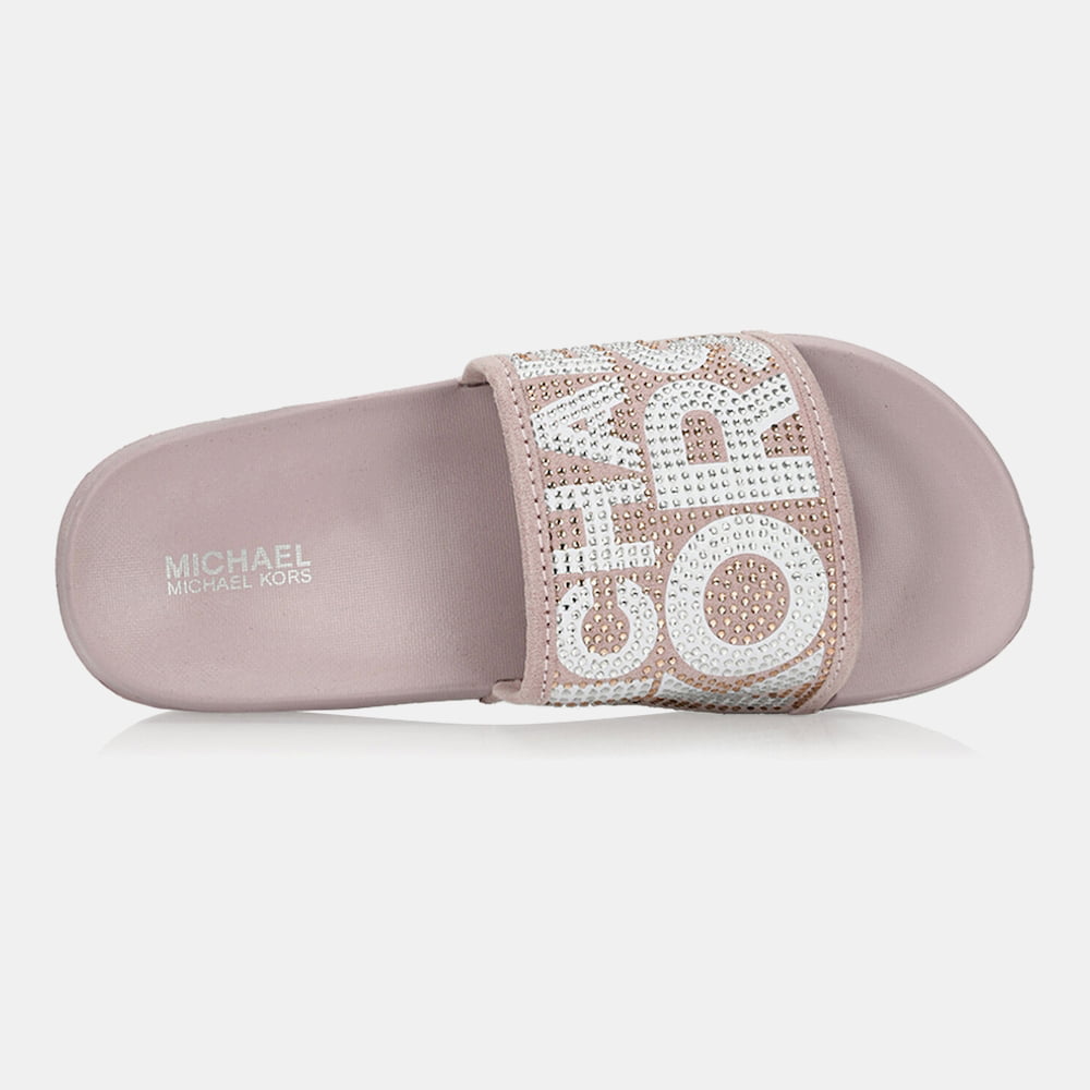 Michael Kors Chinelos Slippers Jett Jae Lt.pink Rosa Claro Shot8