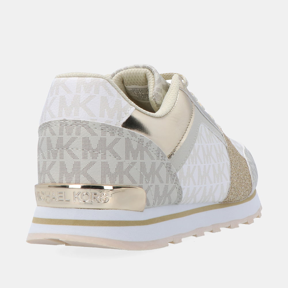 Michael Kors Sapatilhas Sneakers Shoes Billie Jogger Whi Gold Branco Dourado Shot9