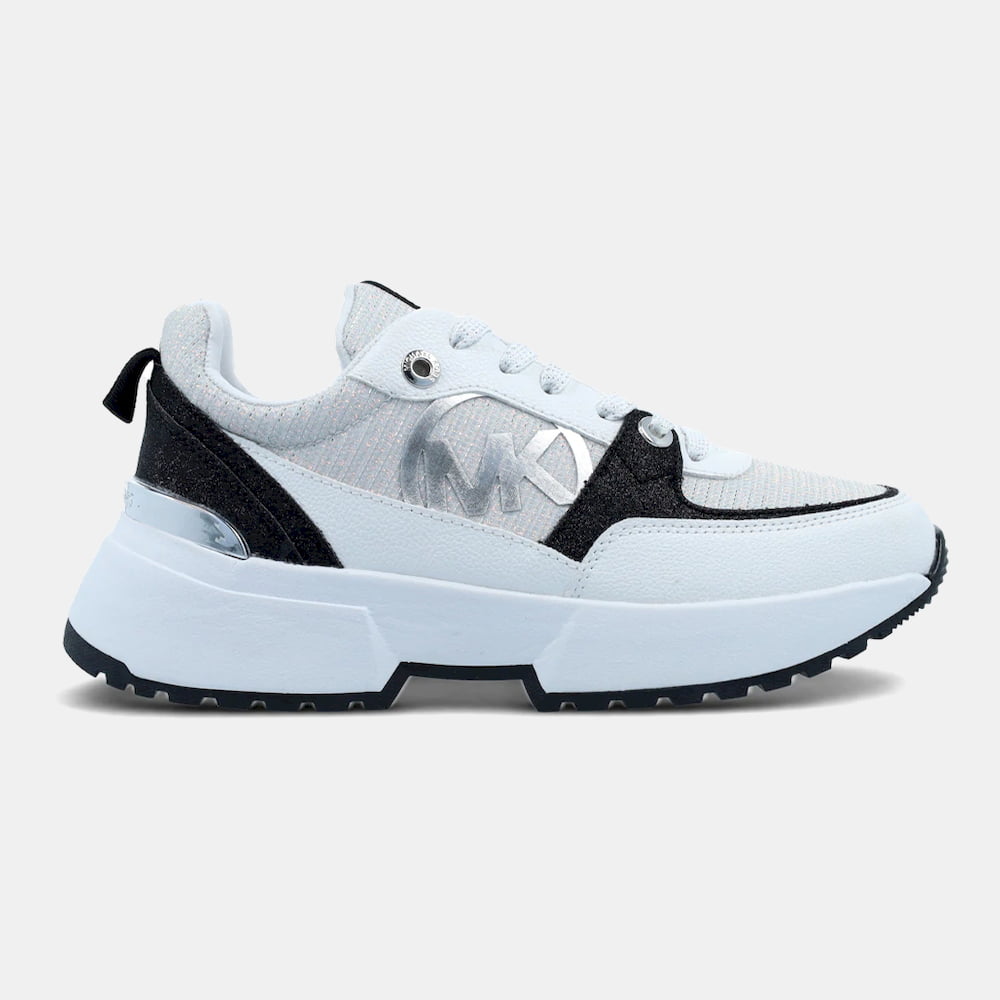 Michael Kors Sapatilhas Sneakers Shoes Cosmo Sport Whi Silver Branco Prateado Shot1