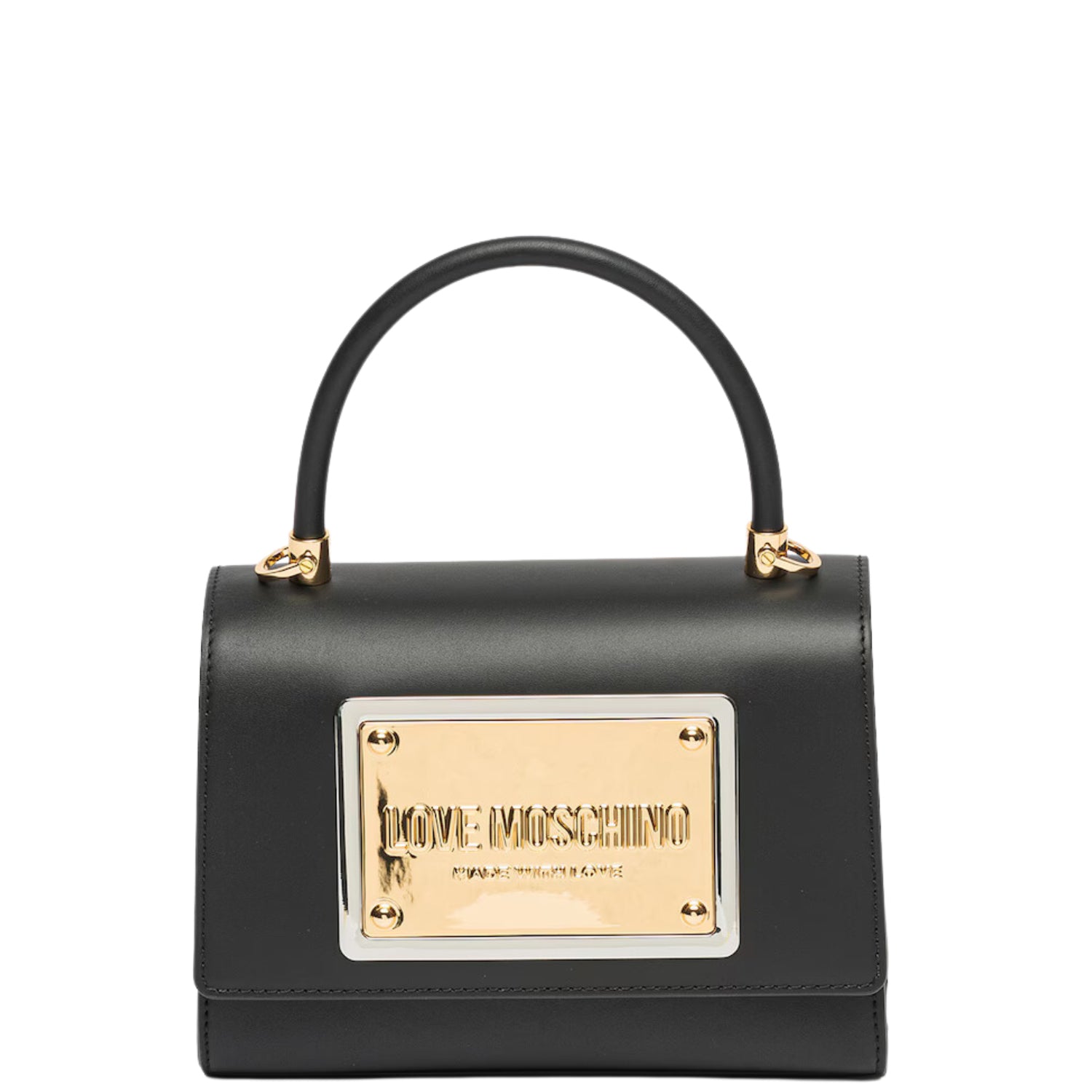 Bolsa Moschino Smooth Ca Preto