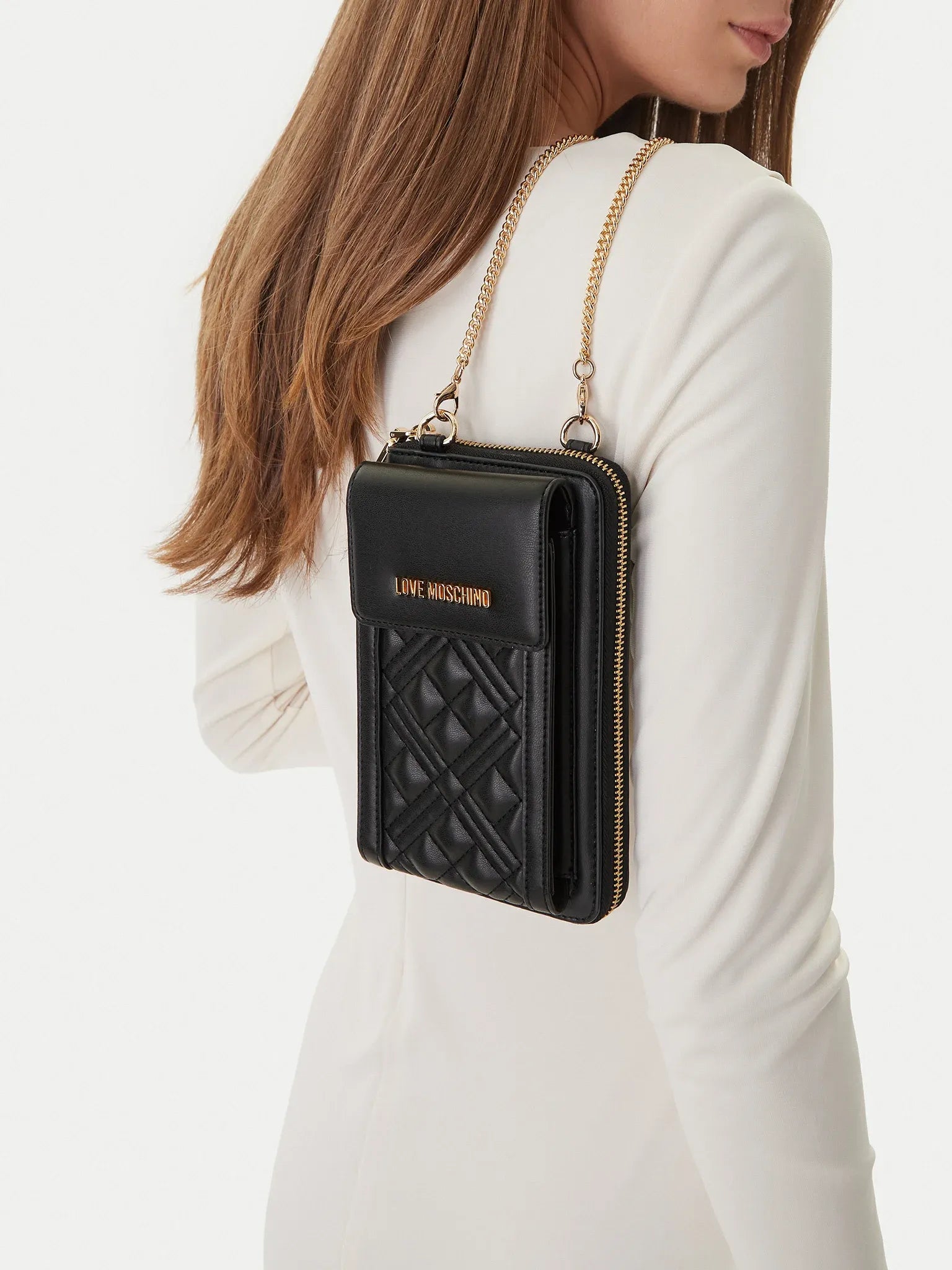 MOSCHINO チェーンウォレット 楽天市場】モスキーノ 財布 レディース デニム調 ジュエリー柄 お財布