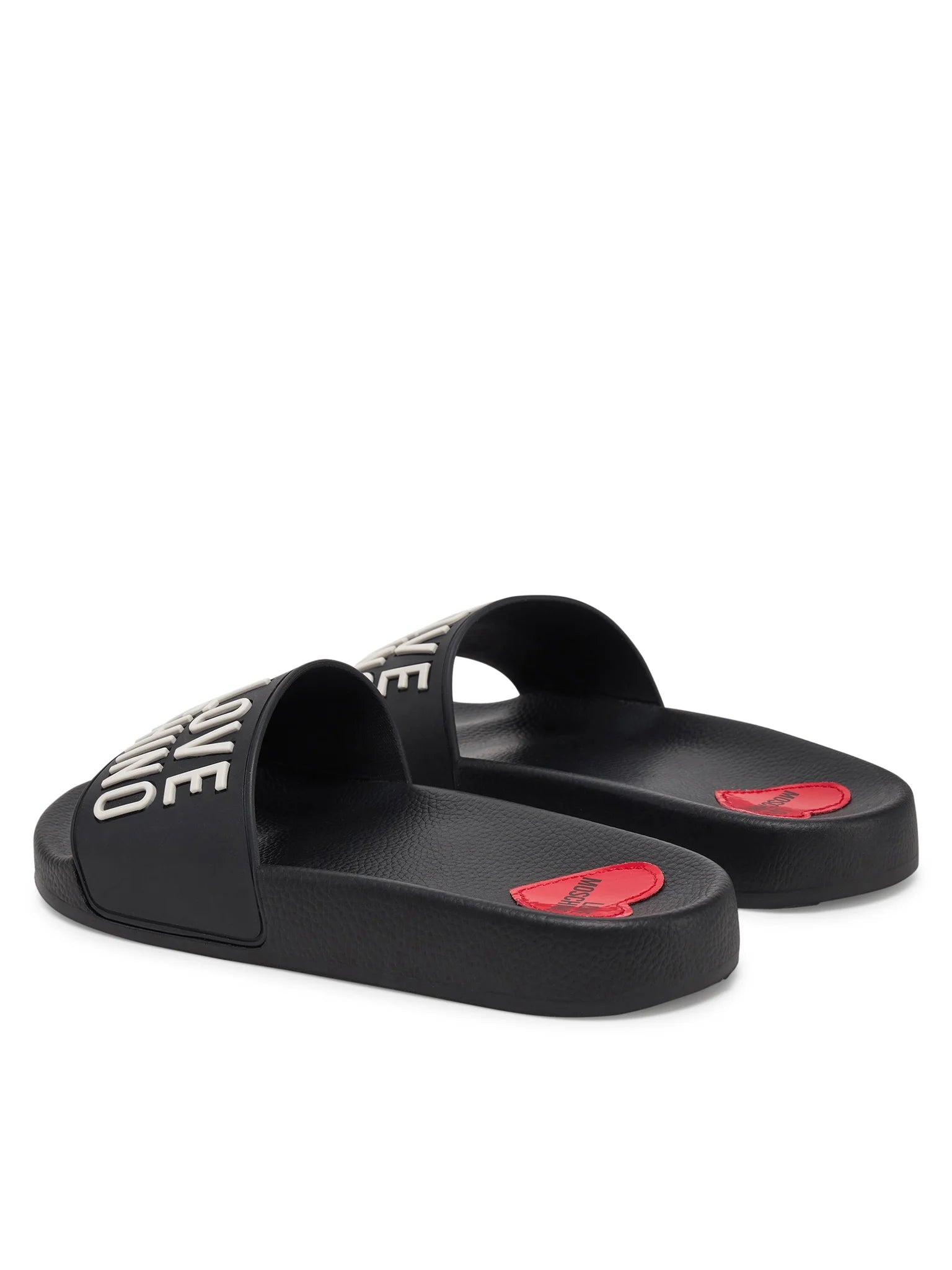 Moschino Chinelos Slippers Ja28052 Black Preto_shot2