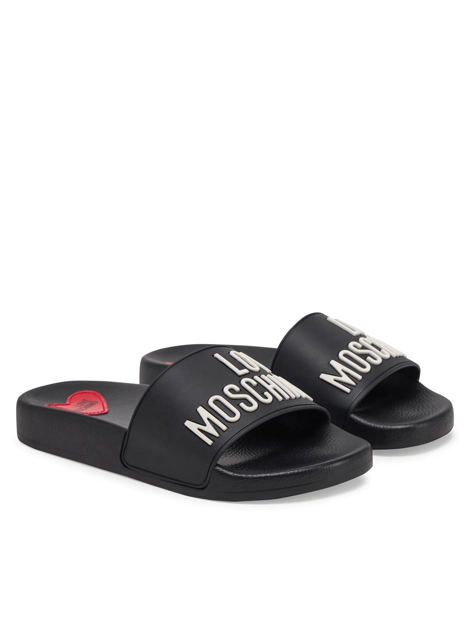 Moschino Chinelos Slippers Ja28052 Black Preto_shot3