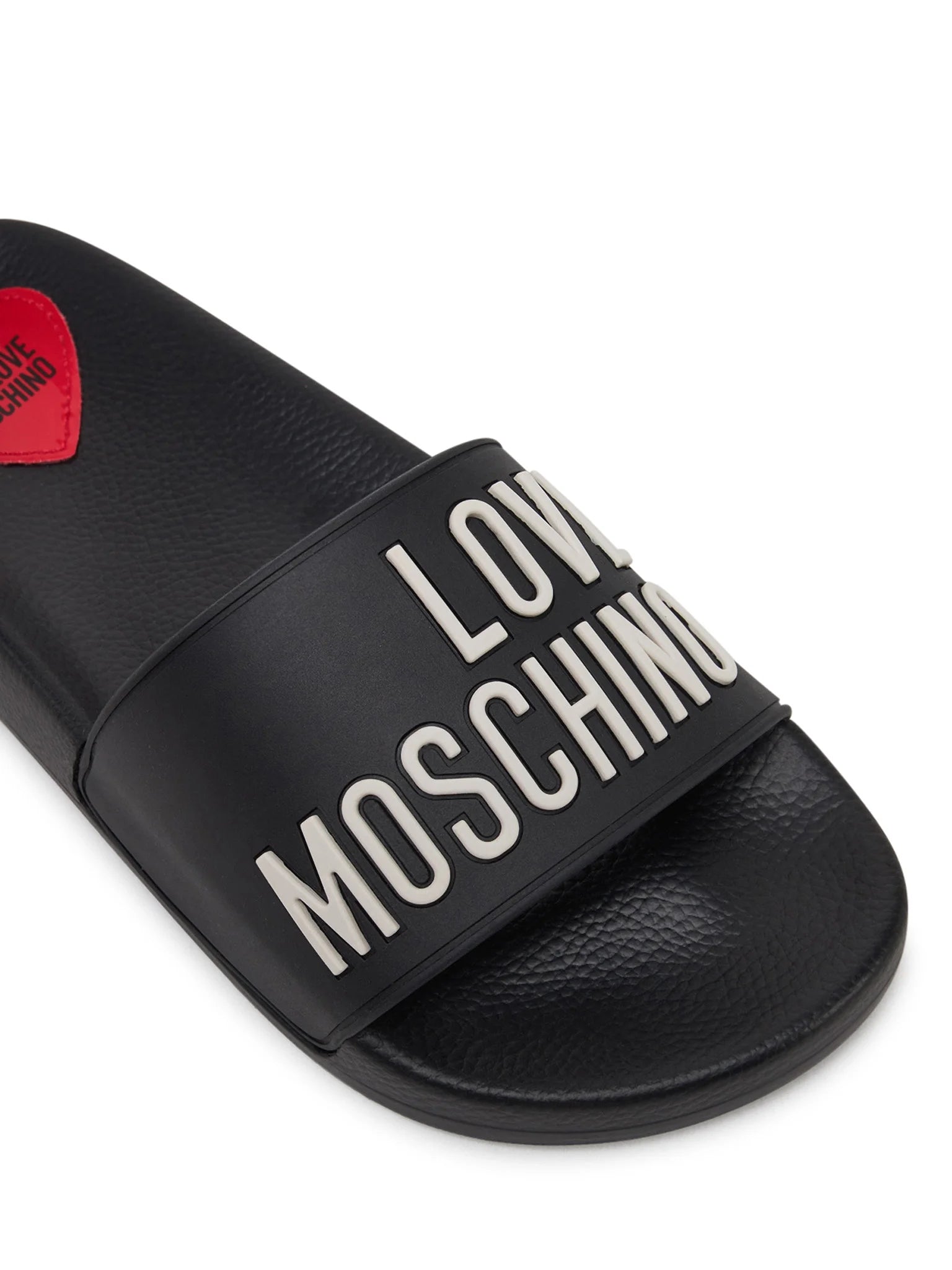 Moschino Chinelos Slippers Ja28052 Black Preto_shot4
