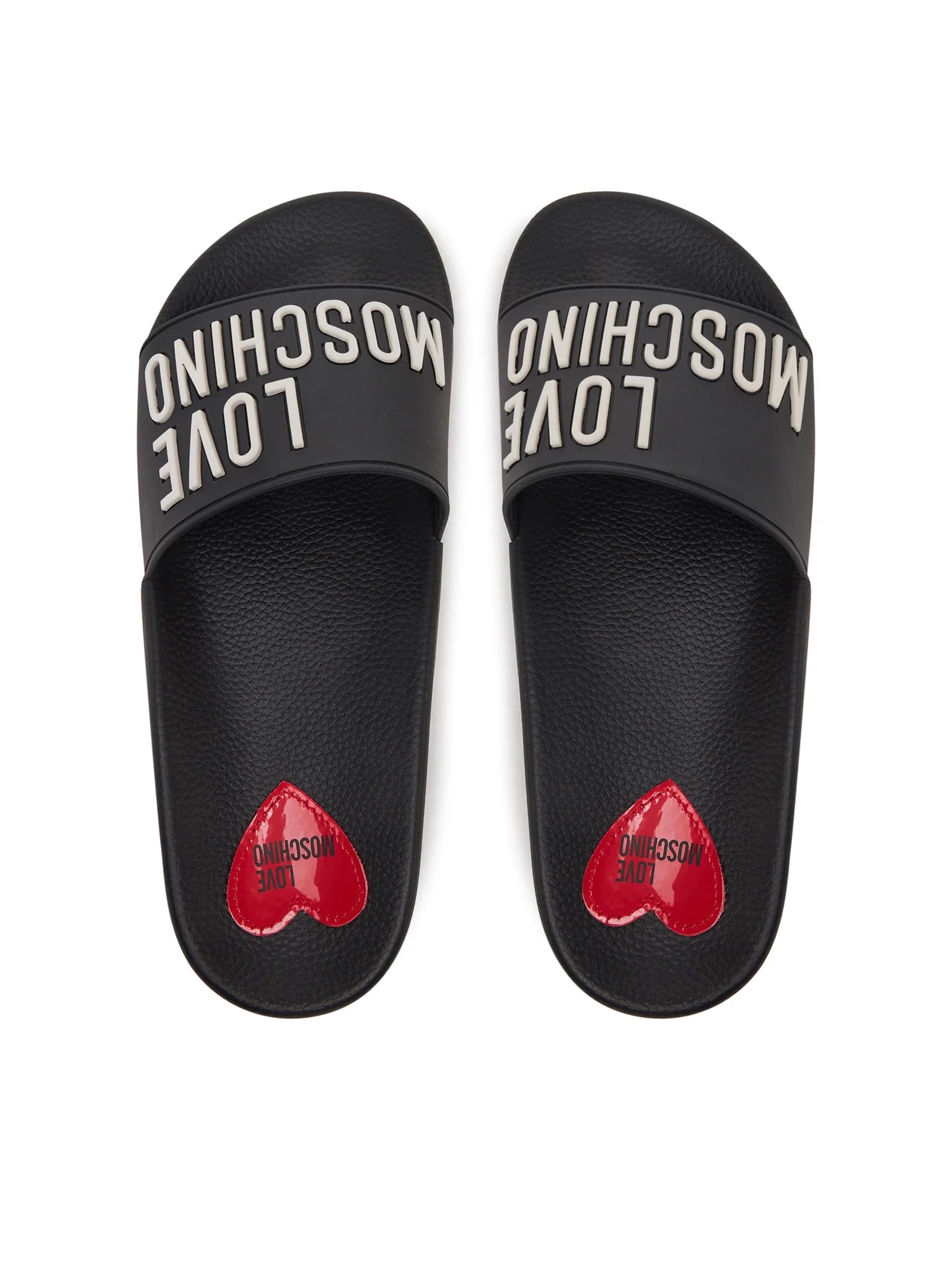 Moschino Chinelos Slippers Ja28052 Black Preto_shot5