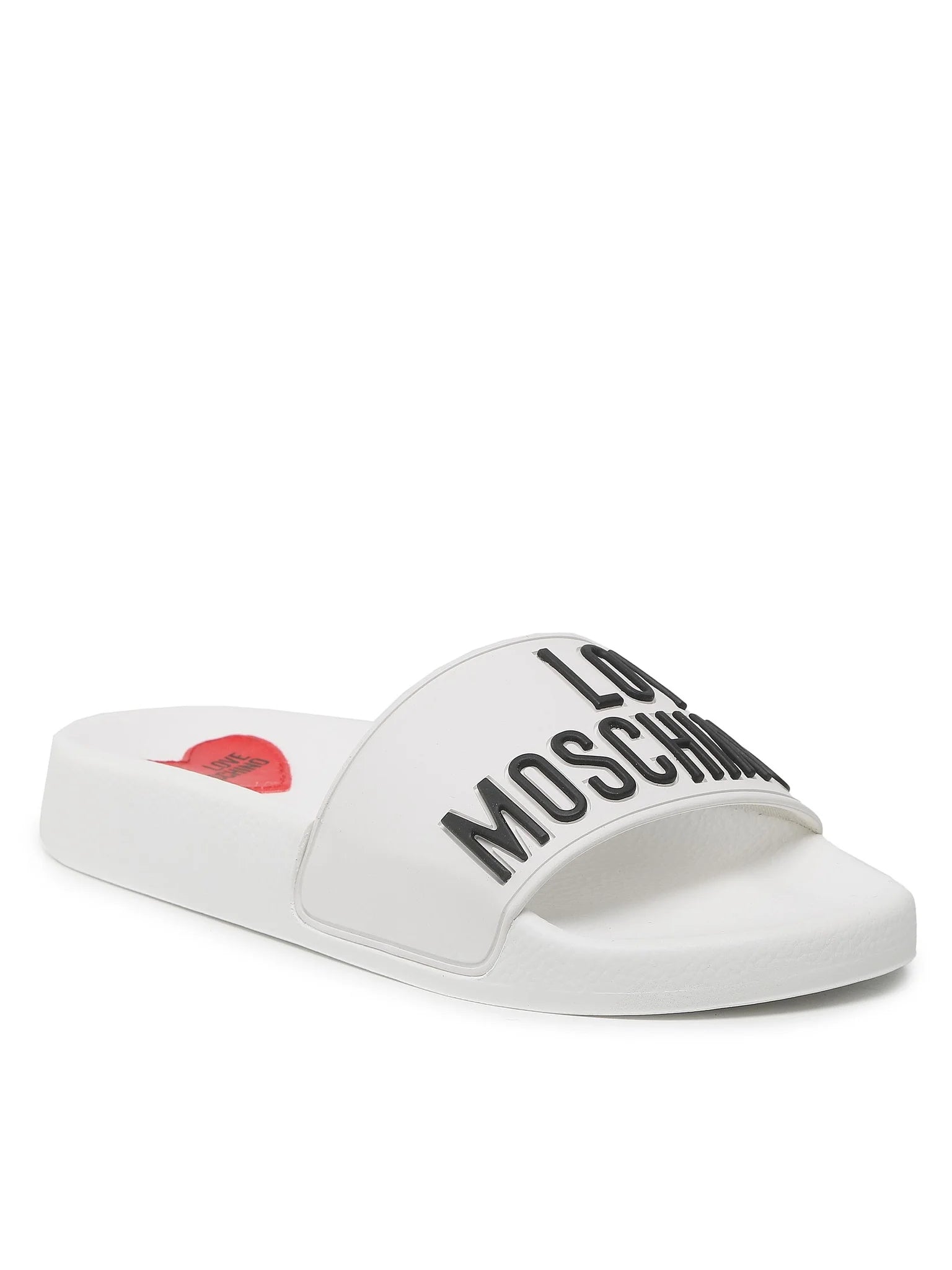 Moschino Chinelos Slippers Ja28052 White Branco_shot5