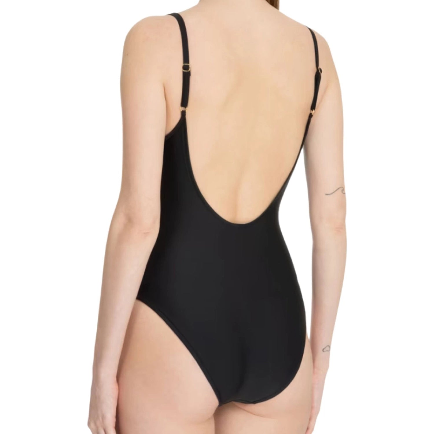 Fato De Banho Moschino Preto E Ouro