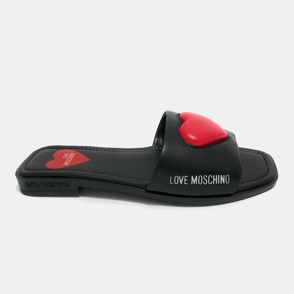 Moschino Mule Ja28352 Black Red Preto Vermelho Shot2