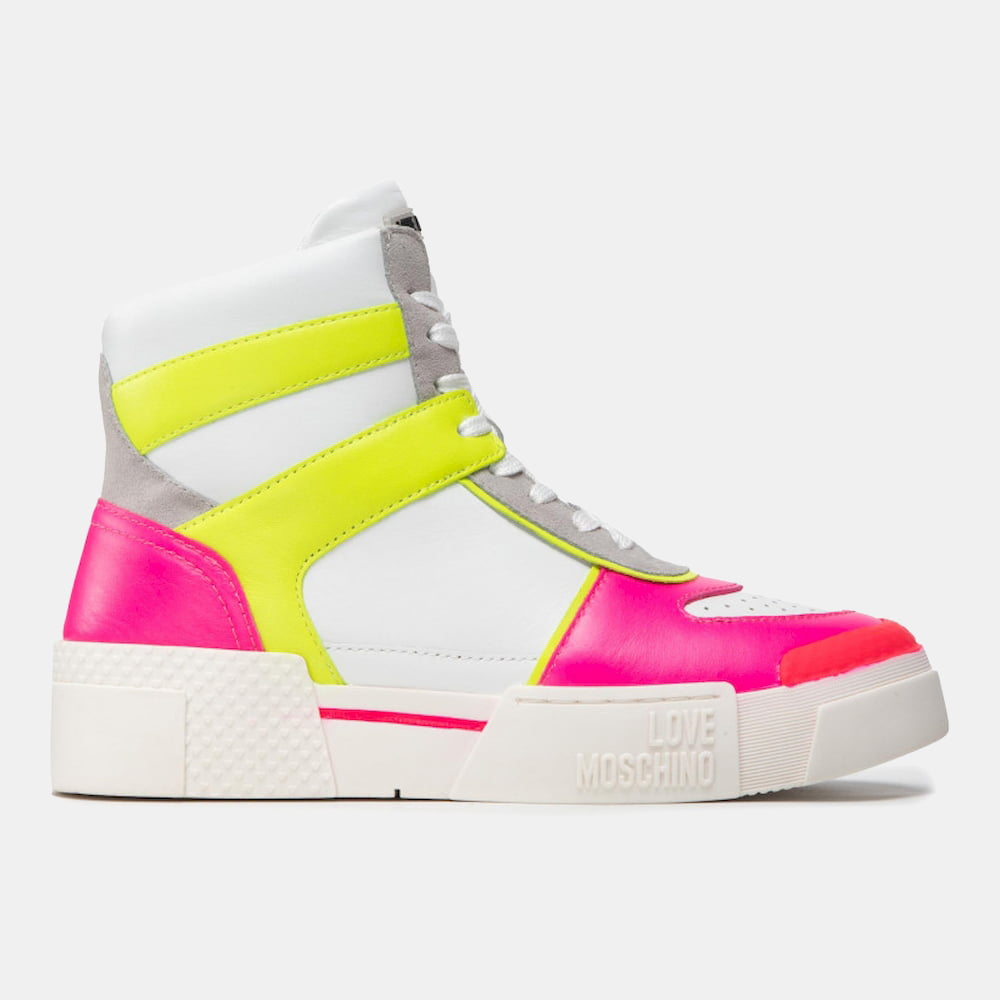 Moschino Sapatilhas Bota Sneakers Boots Ja15635 White Mult Branco Multi Shot16