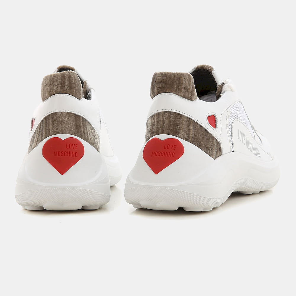 Moschino Sapatilhas Sneakers Shoes Ja15296 White Branco Shot8