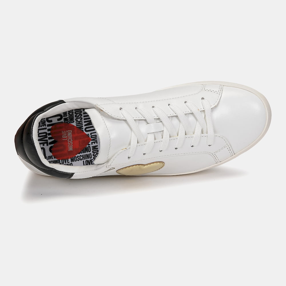 Moschino Sapatilhas Sneakers Shoes Ja15402 White Branco Shot15 Resultado