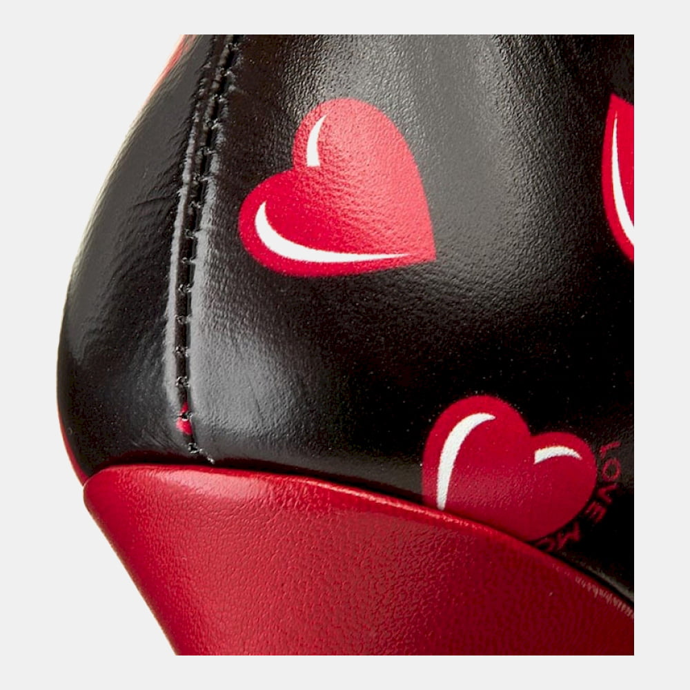 Moschino Sapatos Shoes Ja1005ac Black Red Preto Vermelho Shot10