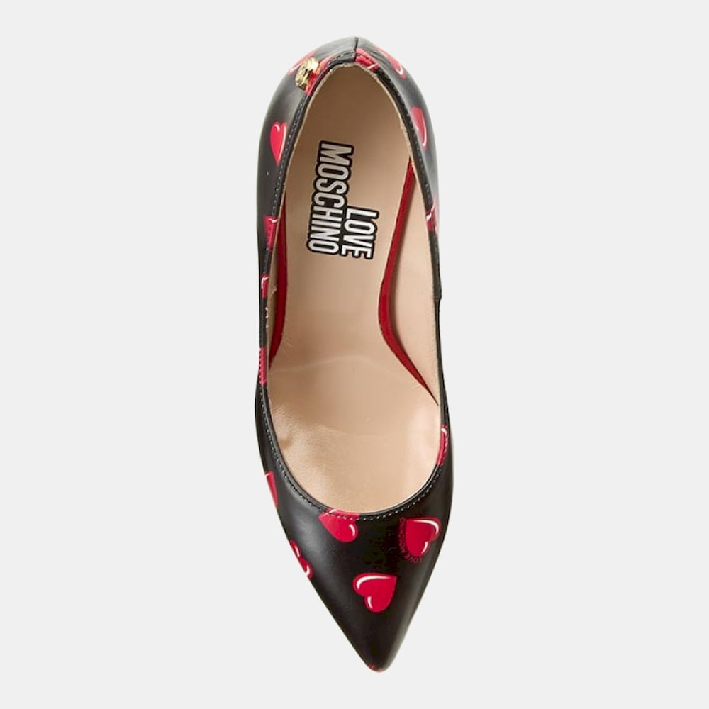 Moschino Sapatos Shoes Ja1005ac Black Red Preto Vermelho Shot12