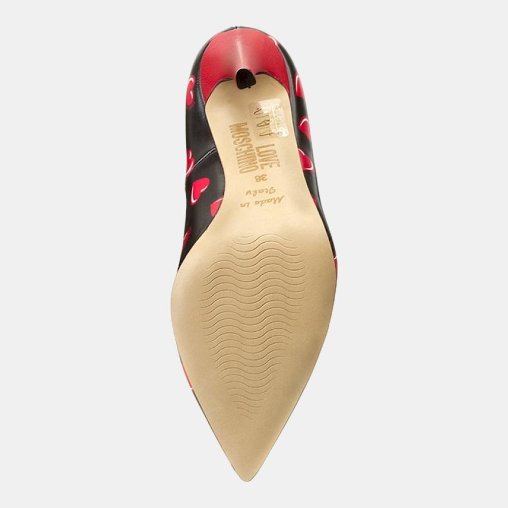 Moschino Sapatos Shoes Ja1005ac Black Red Preto Vermelho Shot14