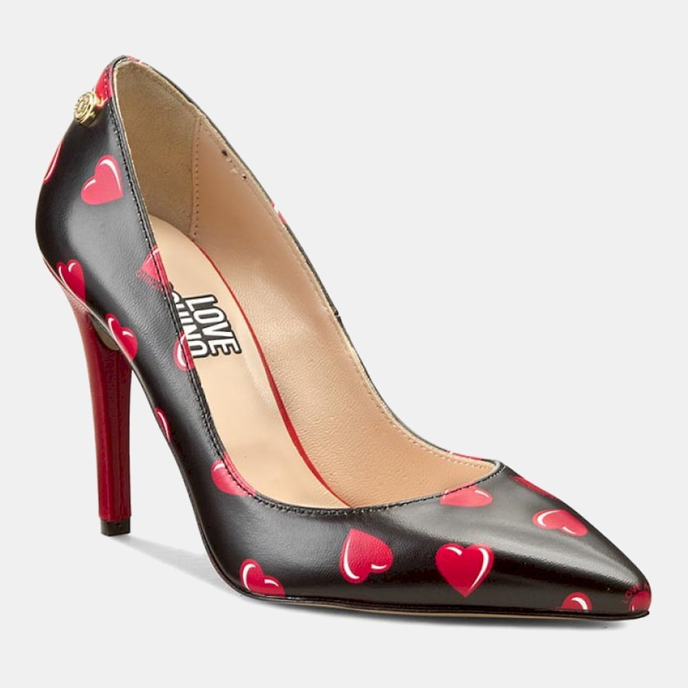 Moschino Sapatos Shoes Ja1005ac Black Red Preto Vermelho Shot2