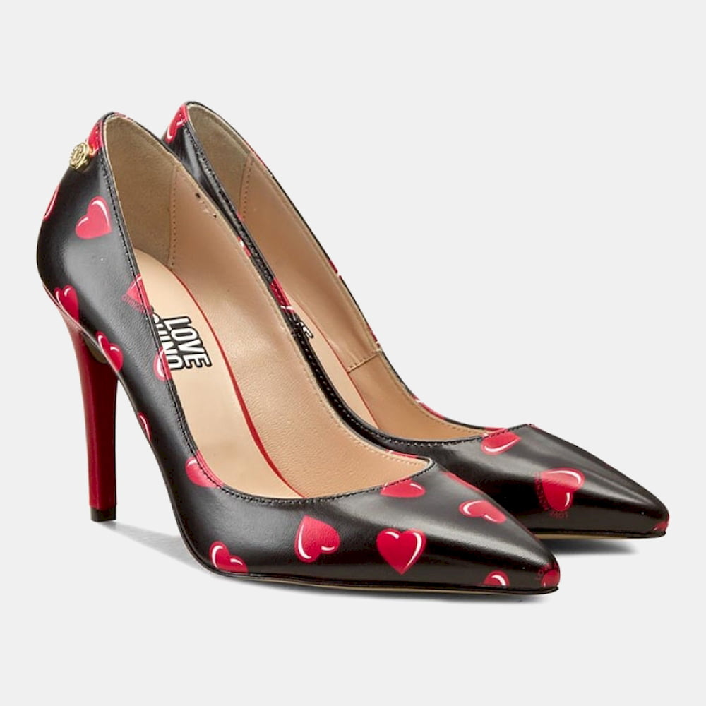 Moschino Sapatos Shoes Ja1005ac Black Red Preto Vermelho Shot4