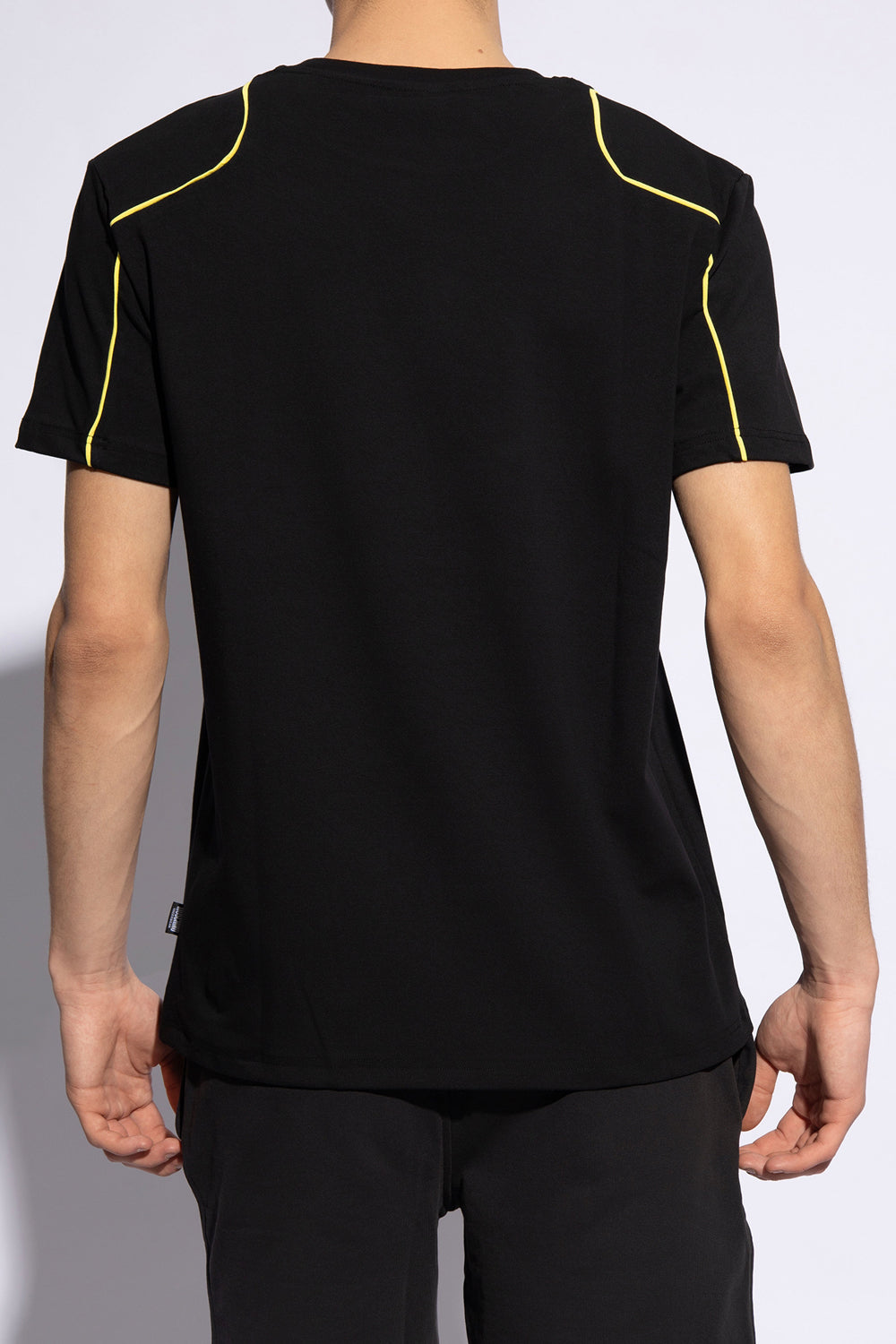 Moschino T Shirt A0707 4420 Blk Yellow Preto Amarelo_shot3