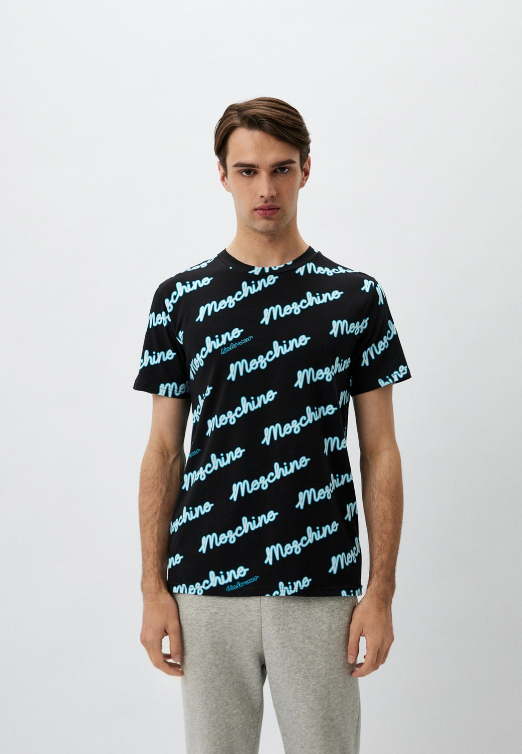 Moschino T Shirt A0709 4417 Blk Multi Preto Multicolor_shot1
