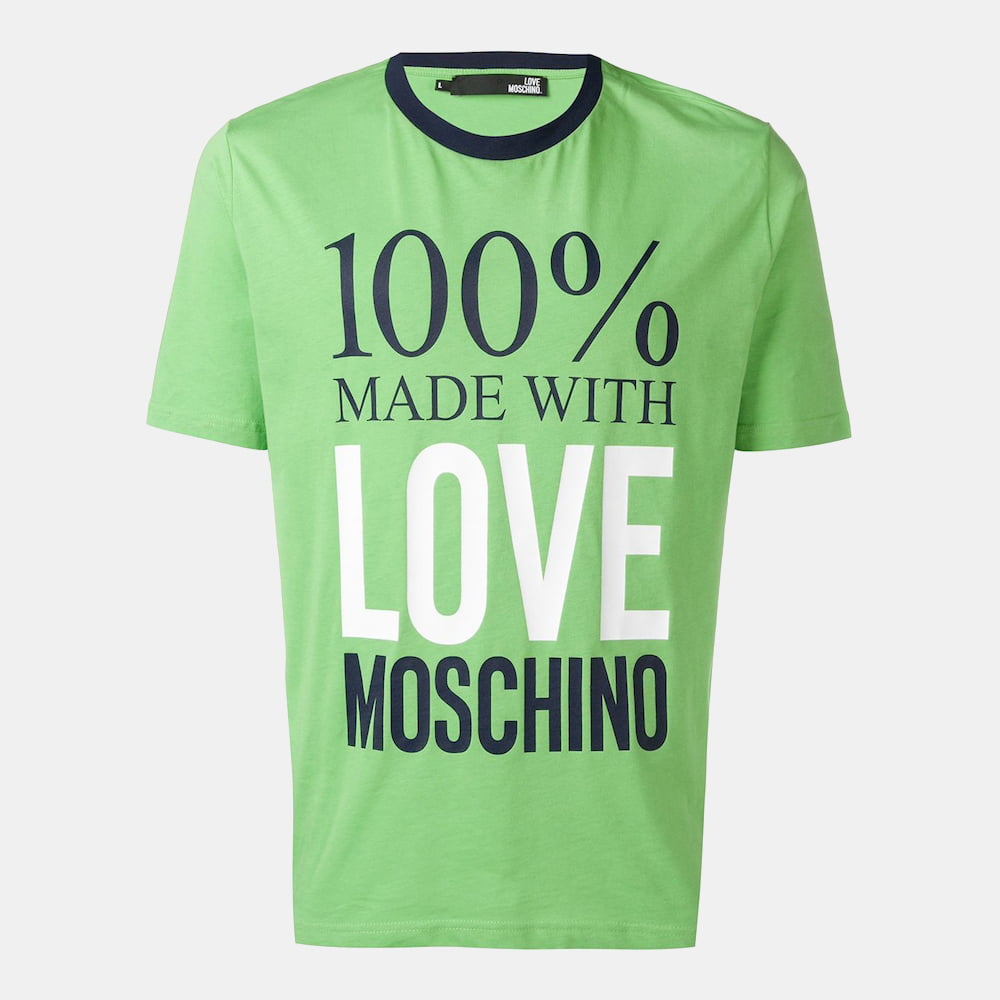 Moschino T Shirt M47323dm Green Verde Shot2