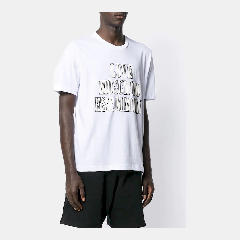 Moschino T Shirt M47323r White Beig Branco Beige Shot5