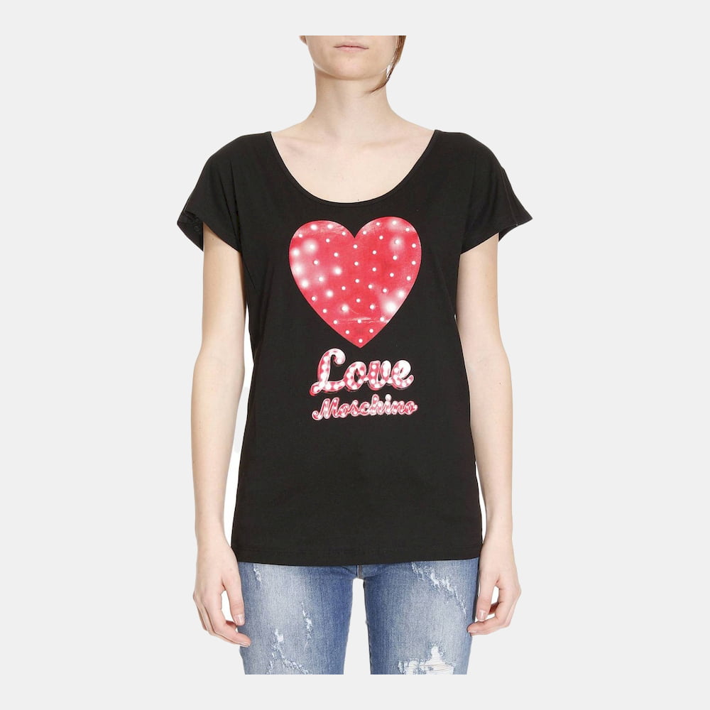 Moschino T Shirt W4g4126 Black Preto Shot2