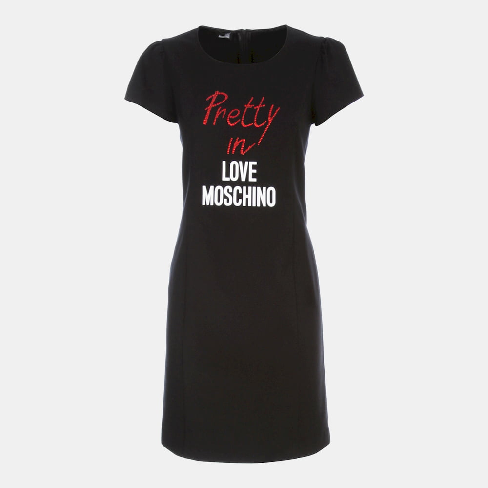 Moschino Vestido Dress Wvi2001s3438 Black Preto Shot2