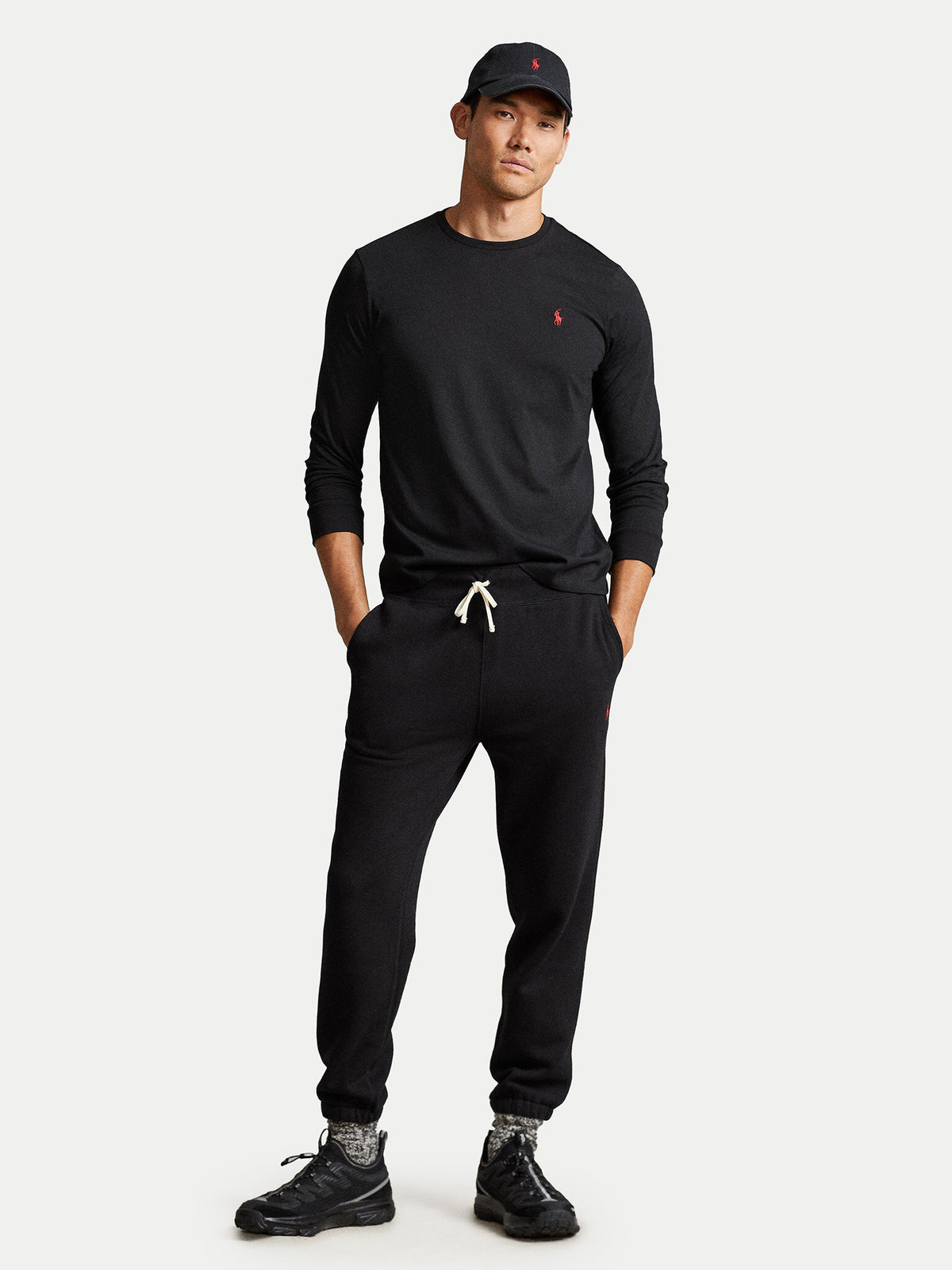 Ralph Lauren Calcas Training Pants 710793939 Black Preto_shot2