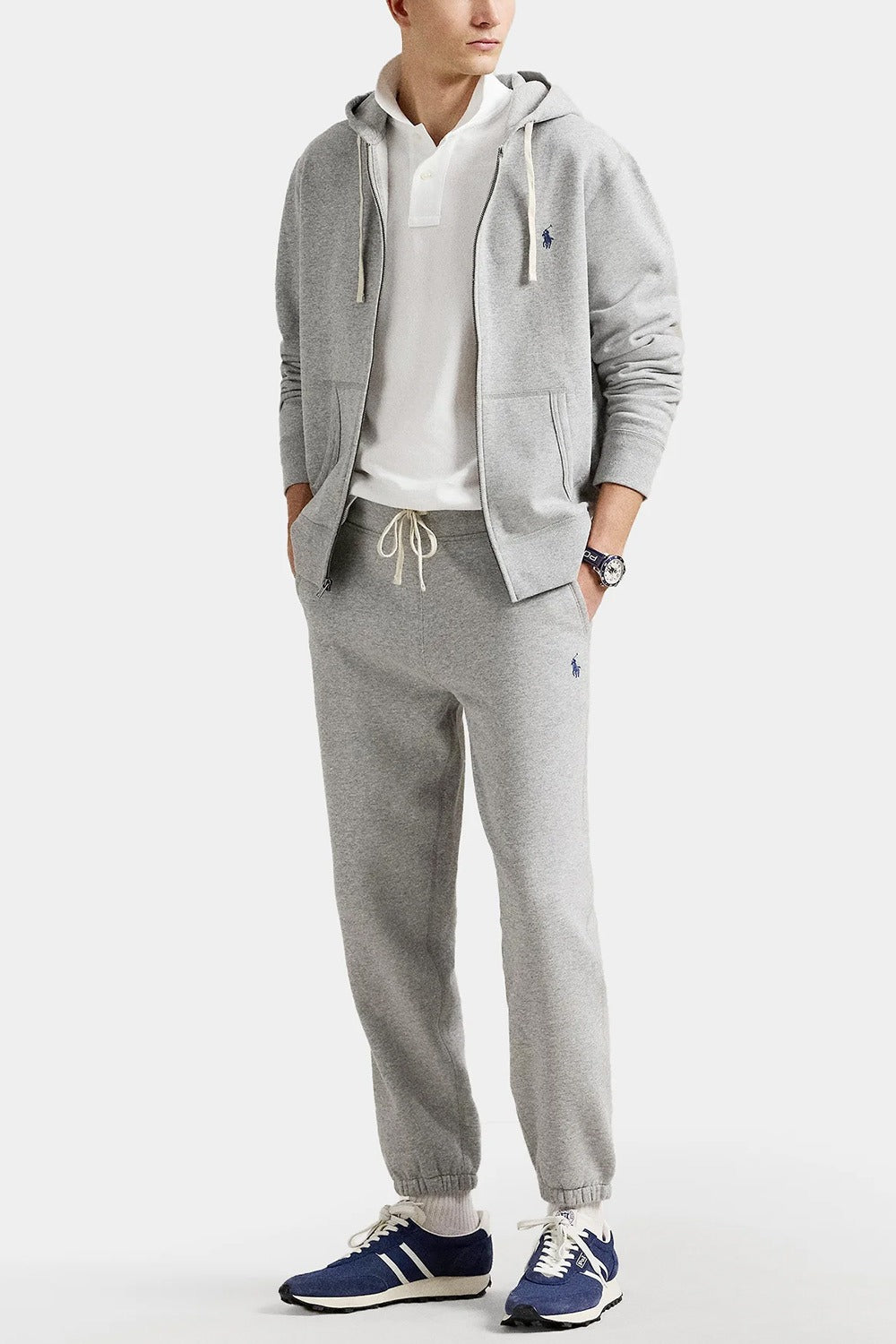 Ralph Lauren Calcas Training Pants 710793939 Grey Cinza_shot3