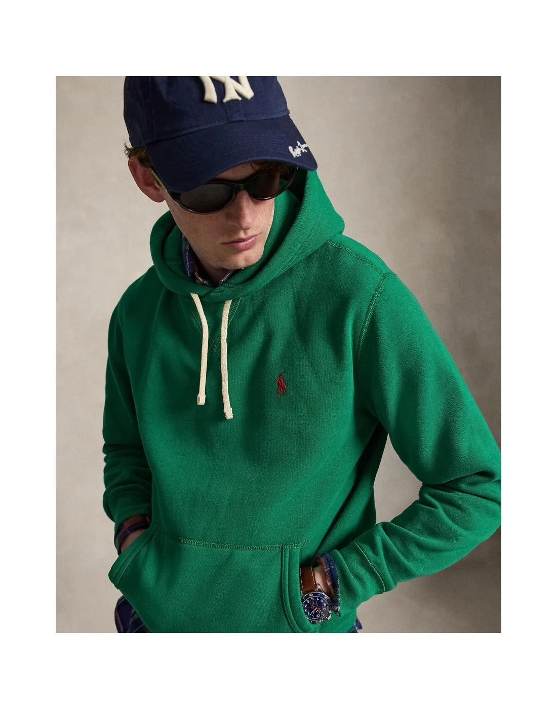 Ralph Lauren Camisola Hoodie 710766778 Green Verde_shot1
